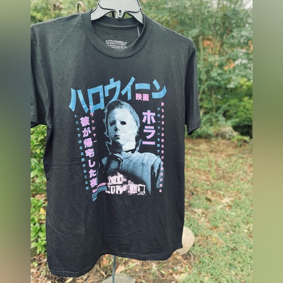 John Carpenters Mike Myers Halloween Japan black T-shirt men’s large nwt - Picture 3 of 4